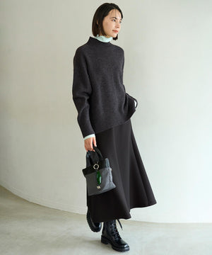 コットンカシミヤ タートルネックカットソー