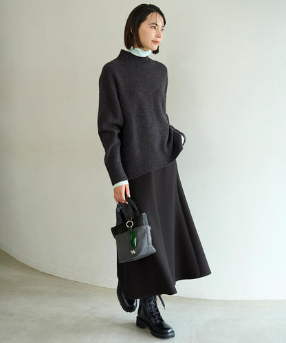 コットンカシミヤ タートルネックカットソー