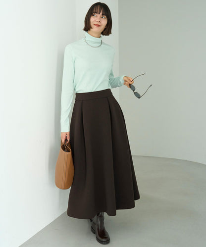 コットンカシミヤ タートルネックカットソー