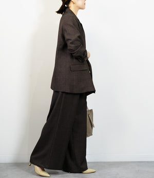 グレンチェックダブルジャケット