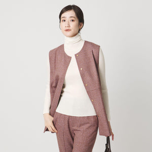 リブ タートルネック ニット