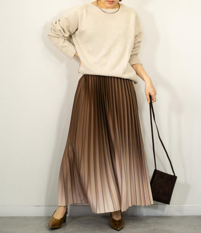 ライングラデーションプリーツスカート