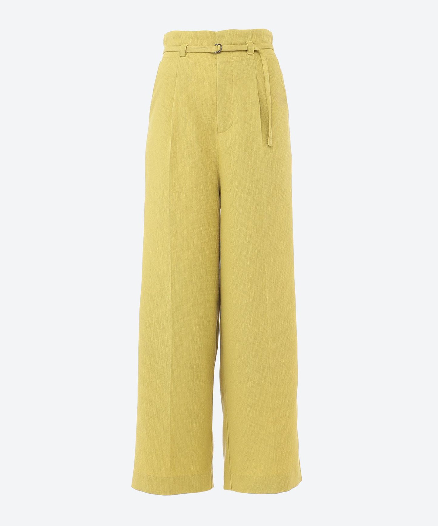 9分丈ハイウエストワイドパンツ