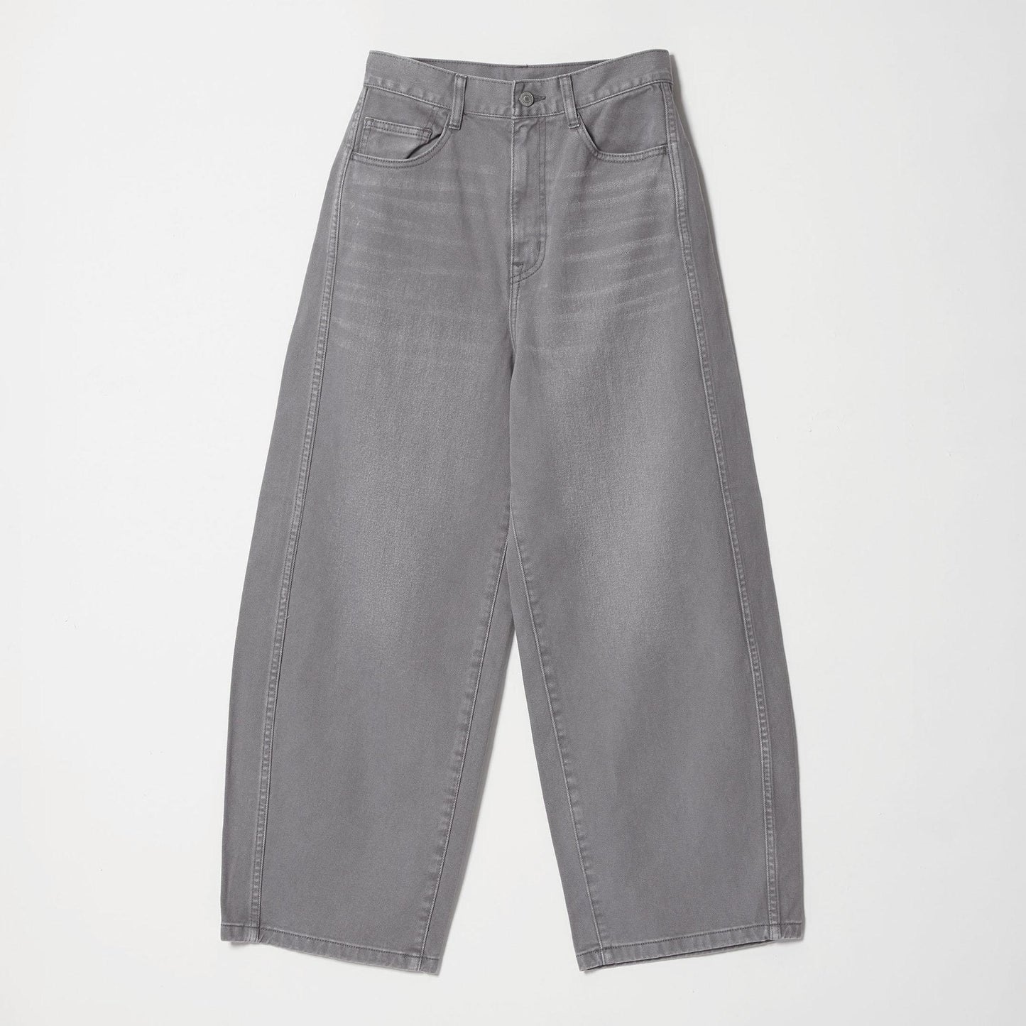 コットンデニム カーブパンツ