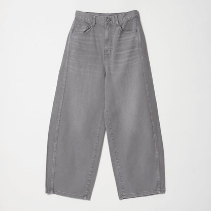 コットンデニム カーブパンツ