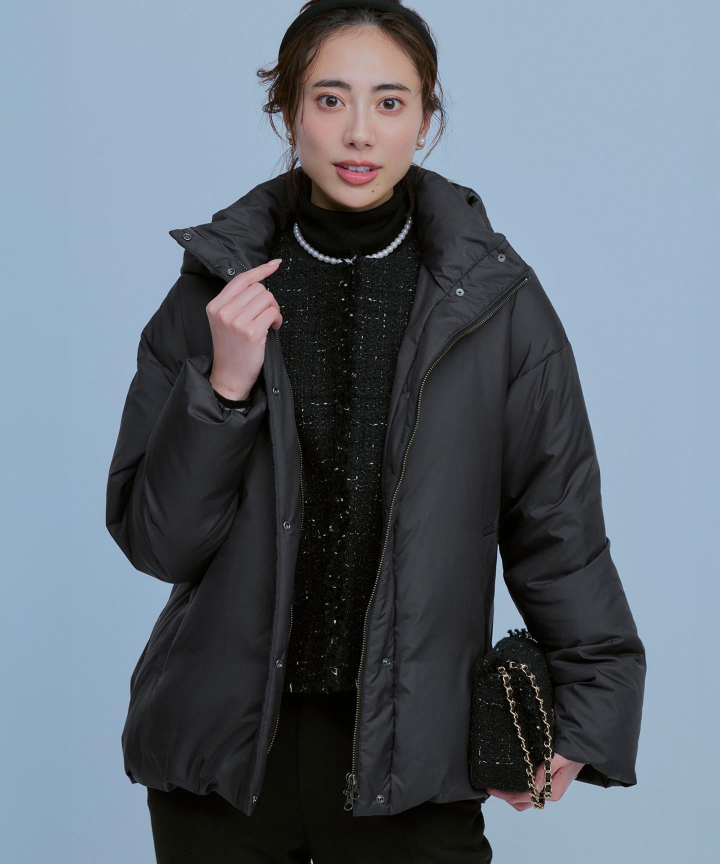 ステッチレス フーデット ダウン