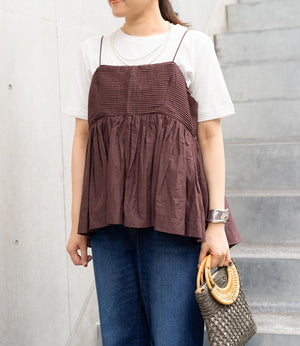 ピンタックキャミビスチェ