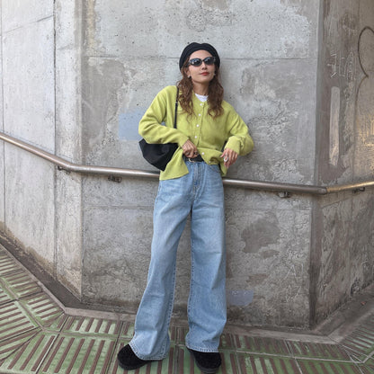 レッグラインワイドデニム