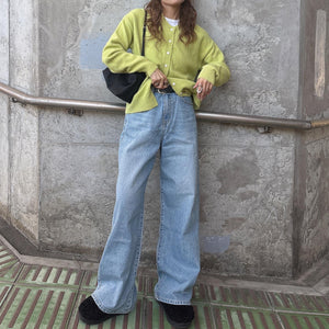 レッグラインワイドデニム