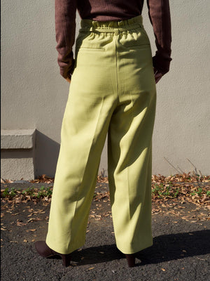 9分丈ハイウエストワイドパンツ