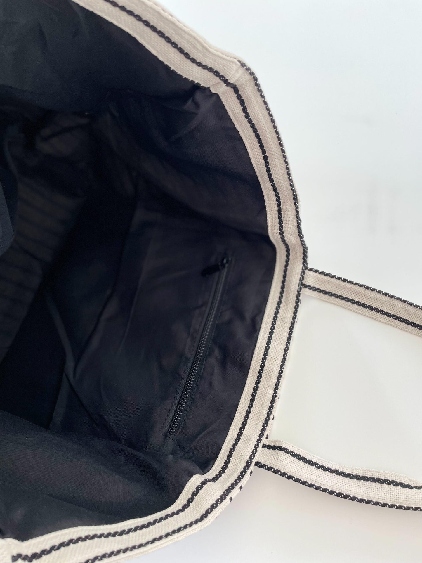 ストライプトートバッグ