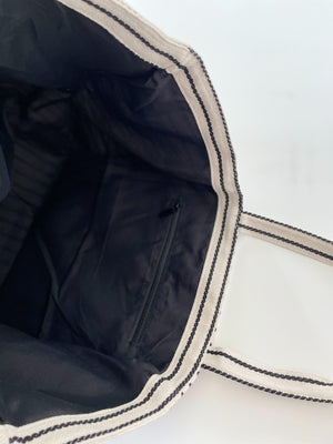 ストライプトートバッグ