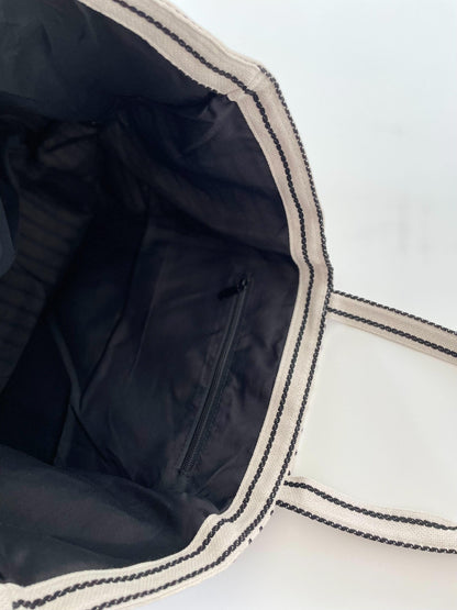 ストライプトートバッグ