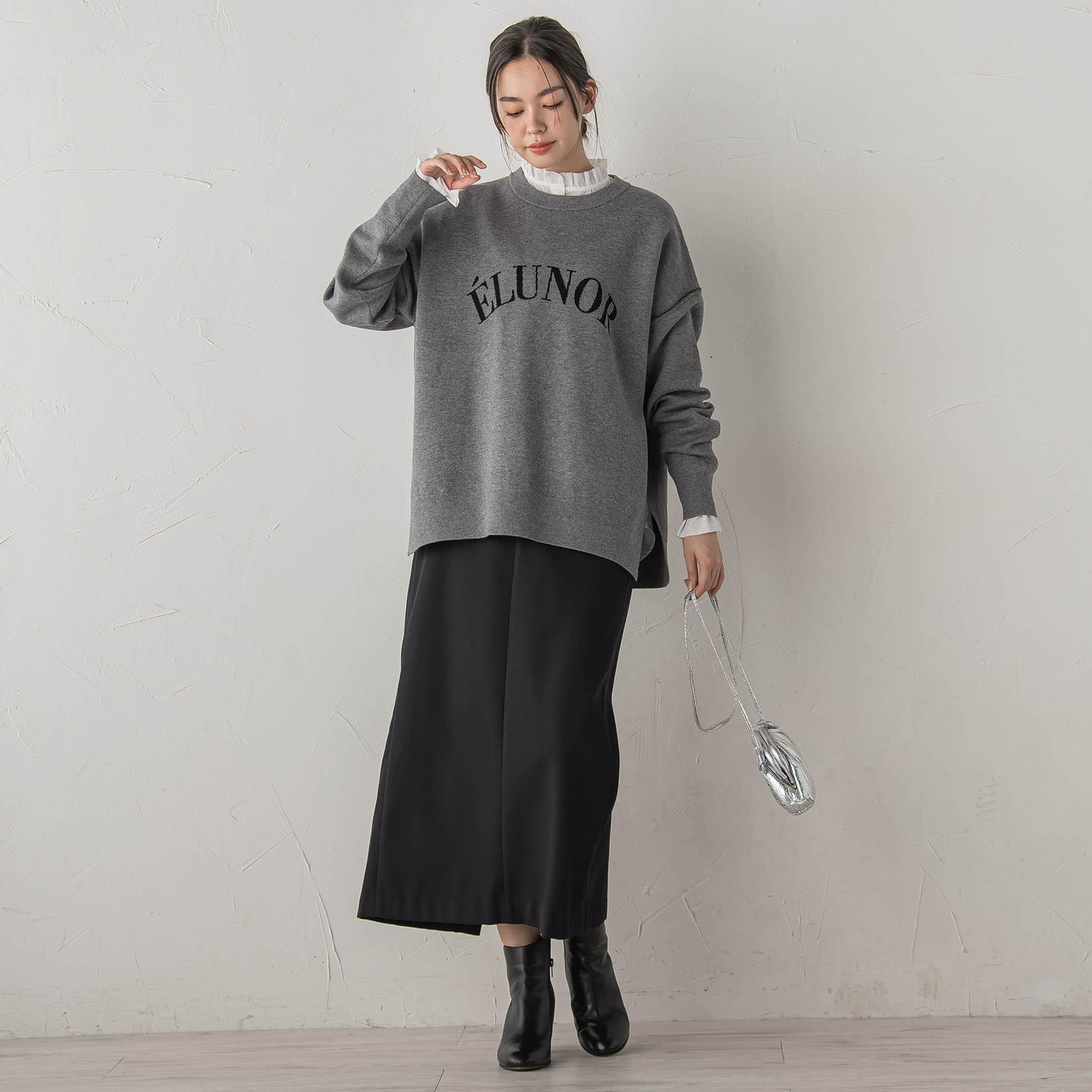 襟フリルブラウス≪洗濯機で洗える≫