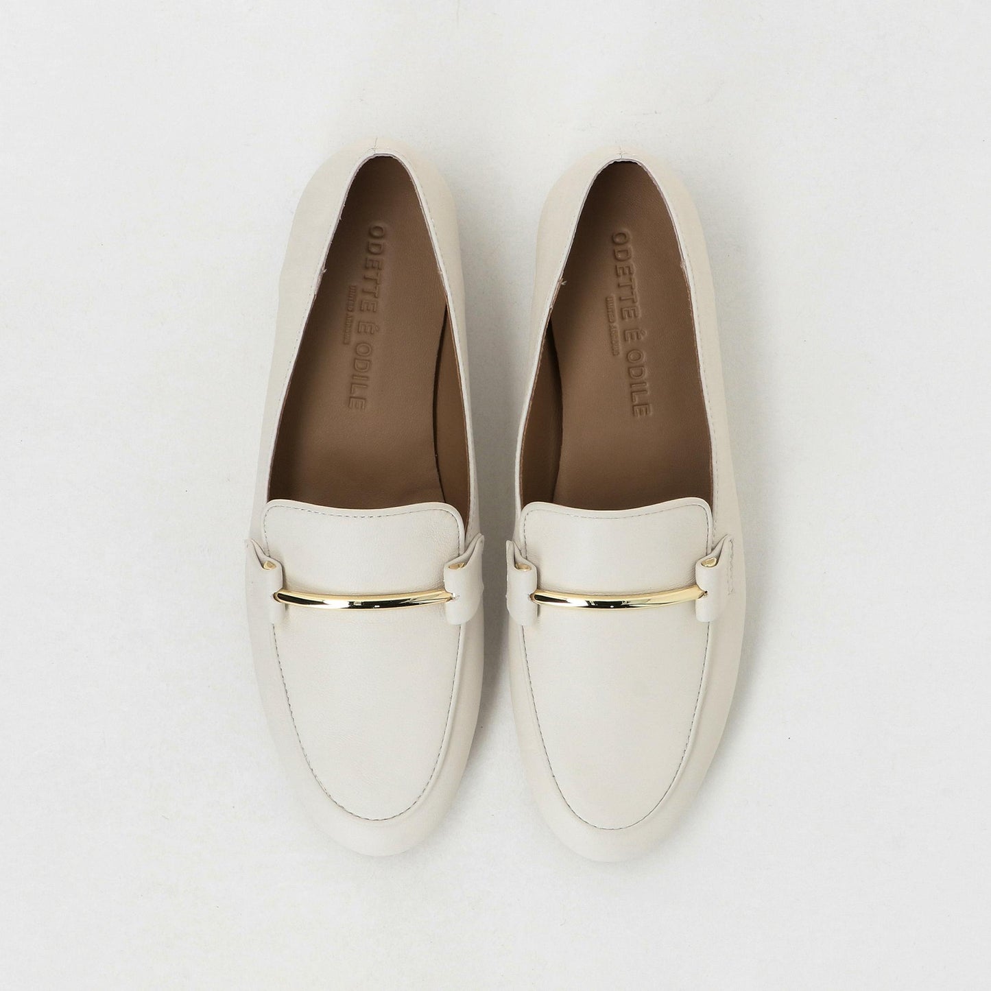 メタルロッドローファー フラット10↑