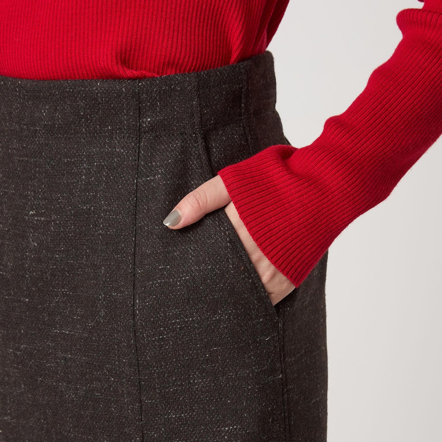 ［size SHORTあり］スラブ サイド スリット タイト スカート