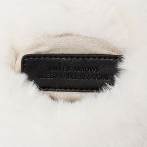 ファーショルダーバッグ ハートチャーム付き