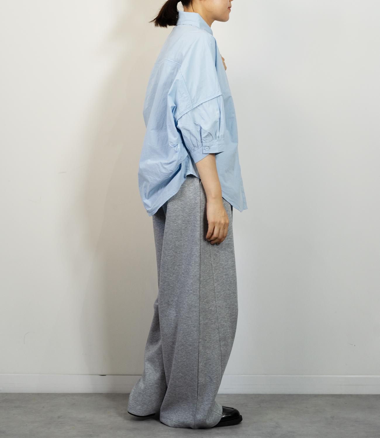 ギャザースリーブ半袖シャツ