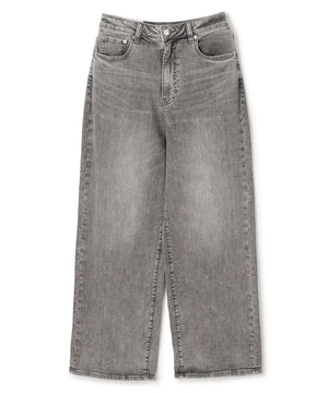 撥水ストレッチ ルーズワイドデニム