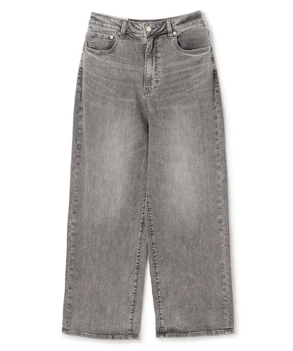 撥水ストレッチ ルーズワイドデニム