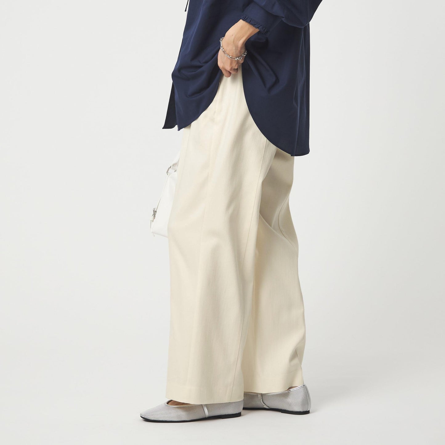 ［size SHORT/TALLあり］ニーハイフレアパンツ デニム 2 ストレッチ