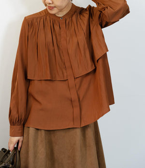 レイヤードライクエアリーブラウス