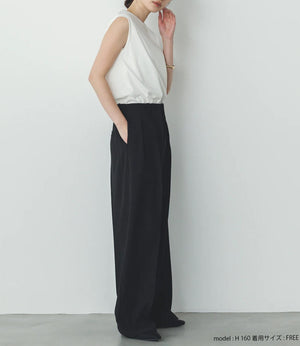 USAコットンコンパクトノースリーブカットソー