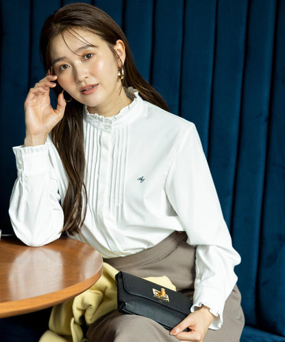 ピンタックフリル シャツ