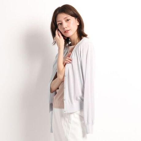 クルーネックカーディガン