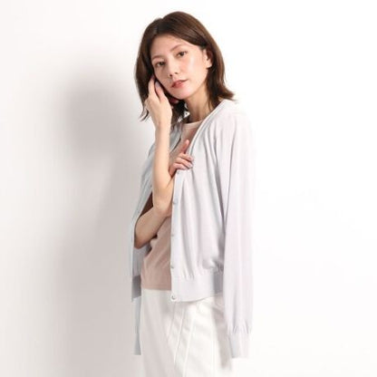 クルーネックカーディガン