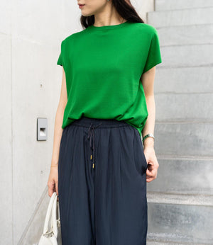 コンパクトフレンチスリーブニットT