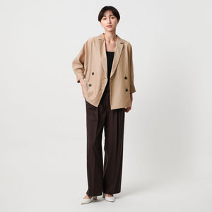 シアー ドルマン ブラウス ジャケット ウォッシャブル