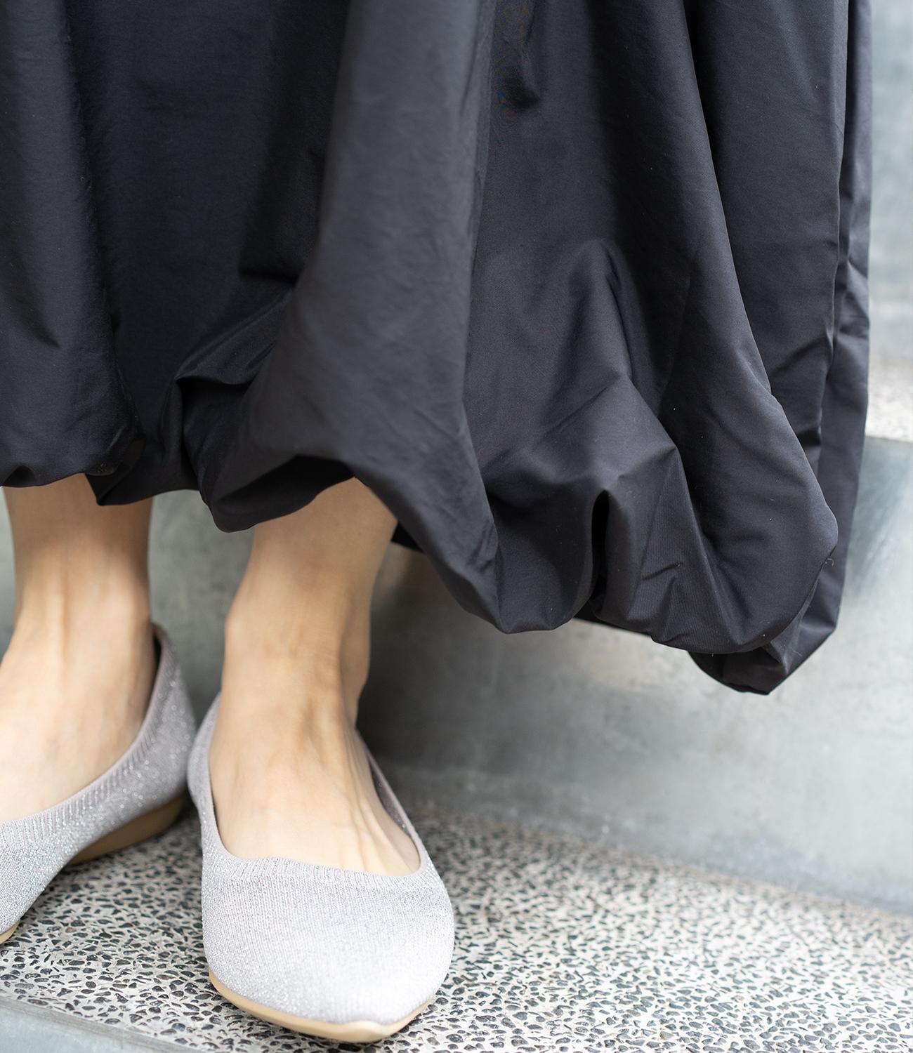 ハーフジップバルーンワンピース