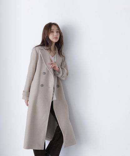 ビッグカラーダブルチェスターコート