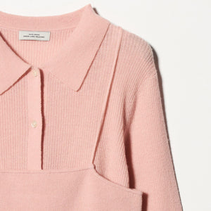 ポロニット カーディガン × ビスチェ ニット セット