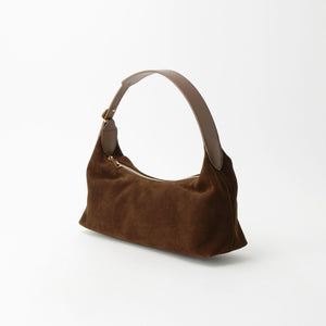 スエード スクエア ショルダーバッグ