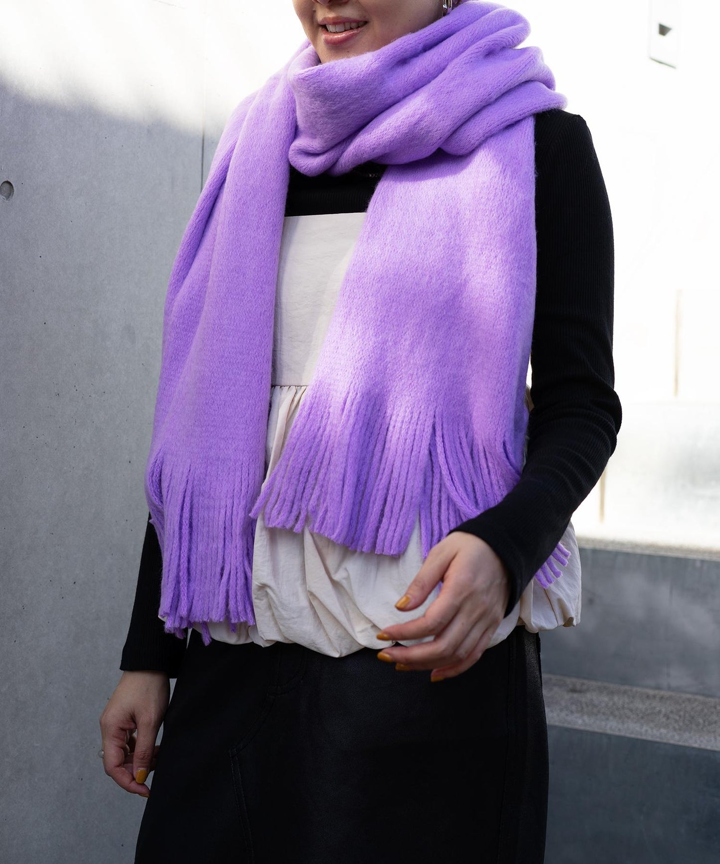 ミンクタッチもっちりストール