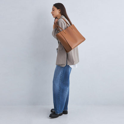 【WEB限定】ワンポイント シンプル トートバッグ（ソフトPCバッグ付） / A4 / 通勤