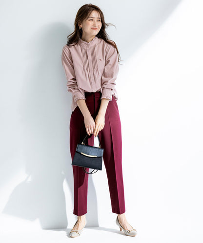 ピンタックフリル シャツ