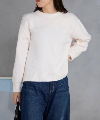 ウール混ガゼットニット