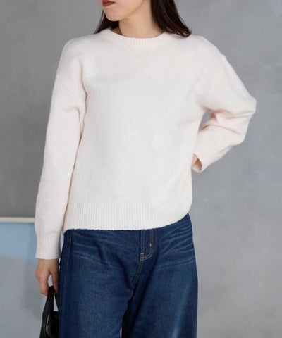 ウール混ガゼットニット