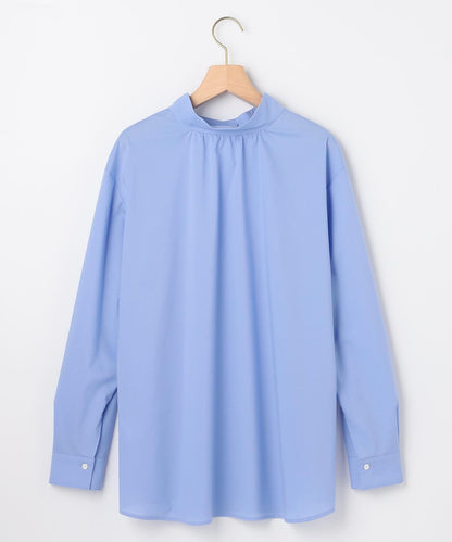 コットンタッチシャーティング刺繍入り ブラウス