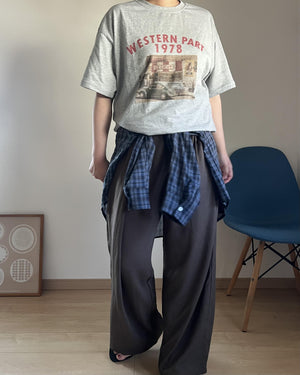 レトロCARプリントTシャツ