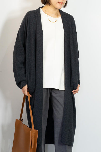 着流しニットコーディガン