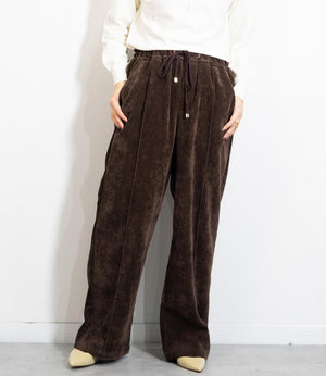 起毛ピンタックイージーパンツ