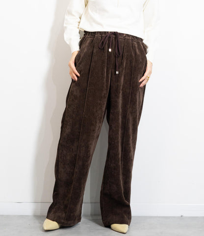 起毛ピンタックイージーパンツ