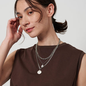 ミックスチェーン コインネックレス-3WAY-