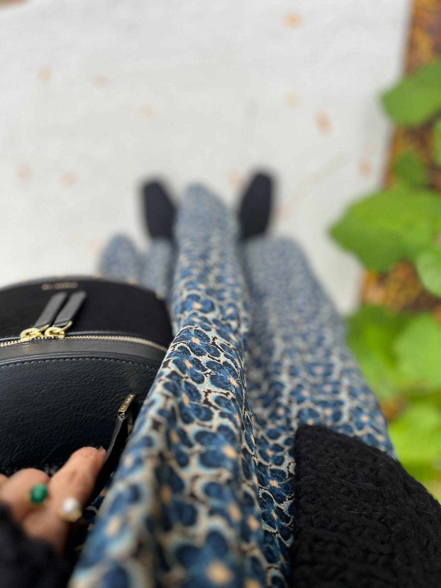 北欧調フラワーワンピース