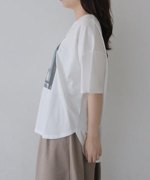 【接触冷感】ラウンドテールフォトTシャツ