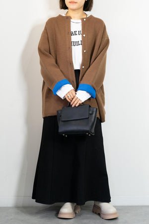 バイカラーミドルコーディガン